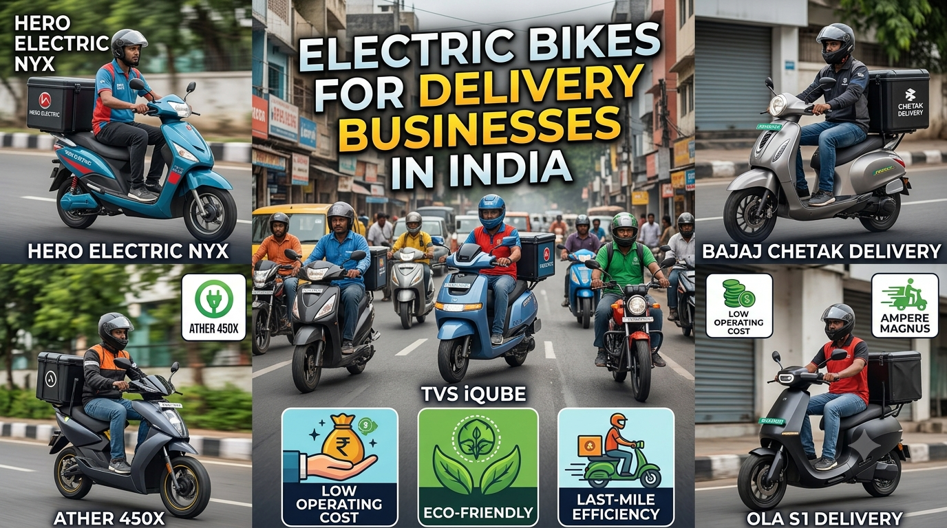 Benefits of Electric Bikes for Delivery Businesses in India