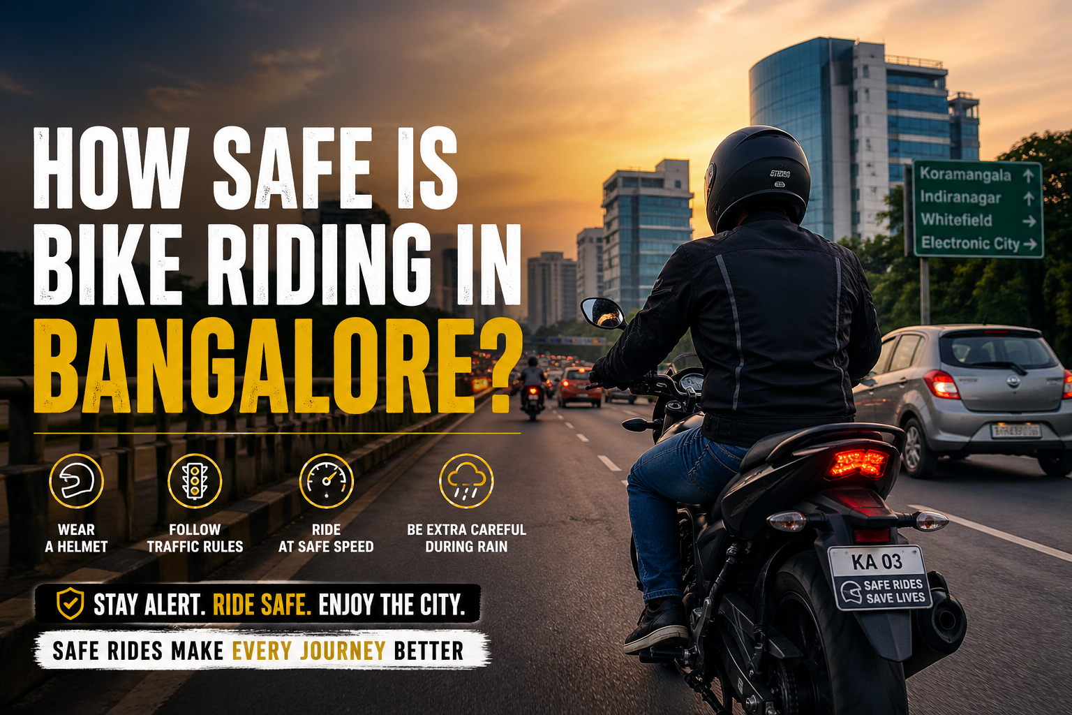 How safe is bike riding in Bangalore?