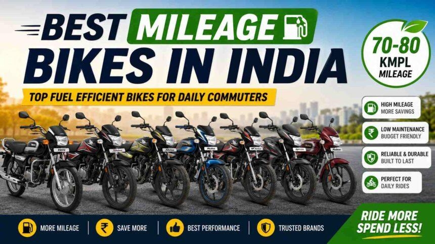 Best Mileage Bikes for City Riding and Long Commutes in India