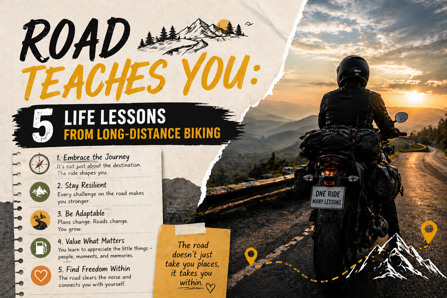 Road Teaches You: 5 Life Lessons from Long-Distance Biking
